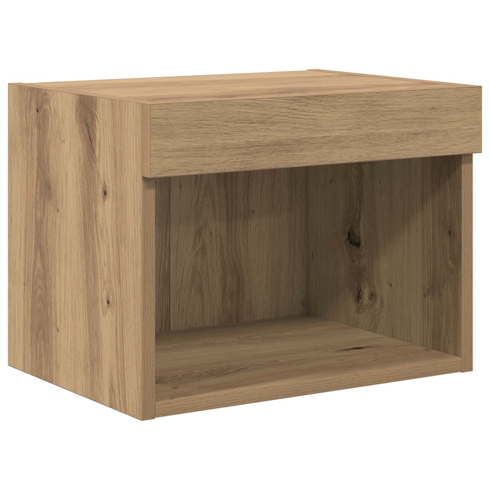 vidaXL TV-Wandregal-Set mit LED 5 pcs Artisan-Eiche Holzwerkstoff