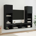 vidaXL TV Wand Einheiten mit LED 5 pcs 40,5 x 30 x 102 cm