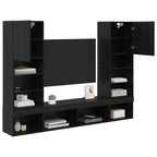 vidaXL TV Wand Einheiten mit LED 5 pcs 40,5 x 30 x 102 cm