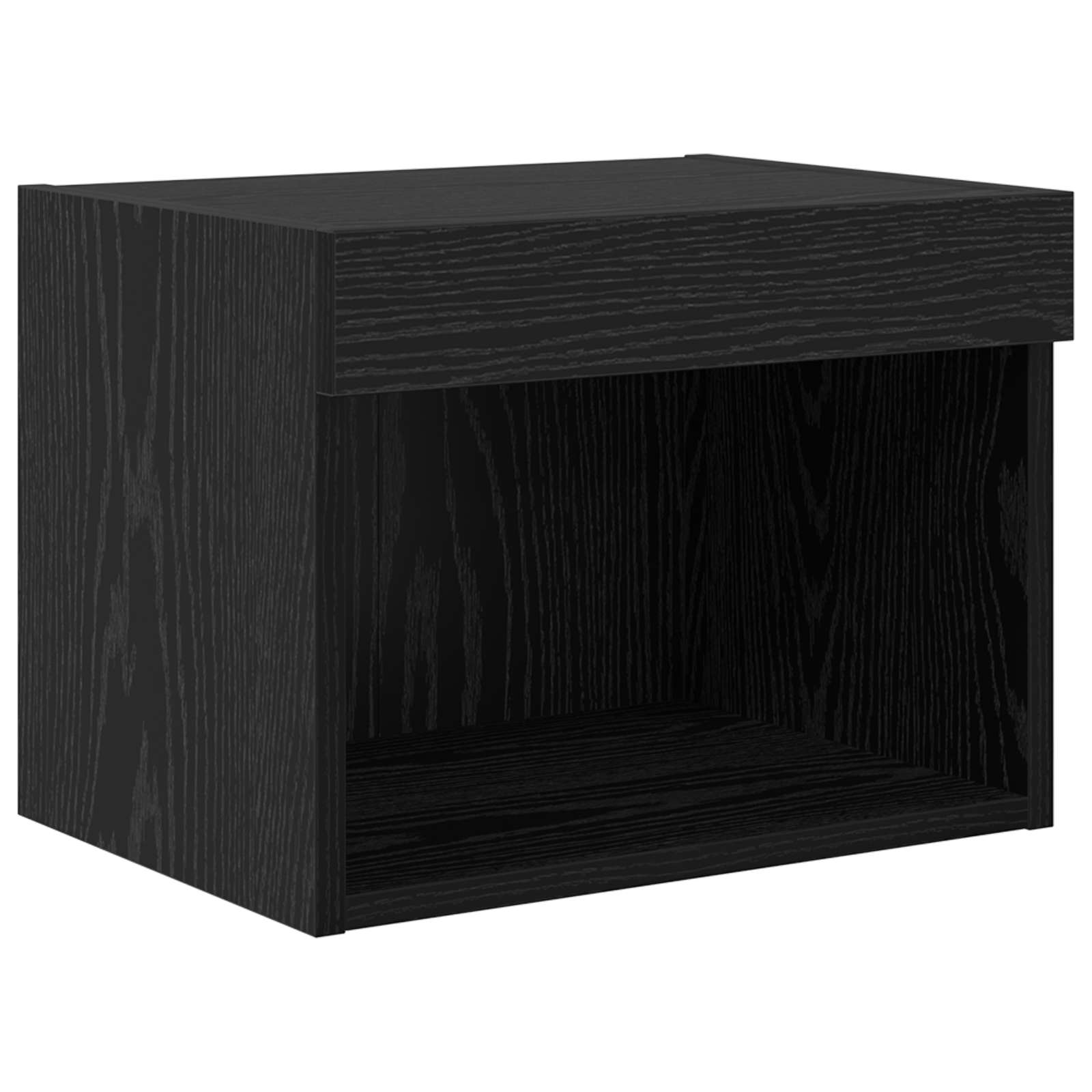 vidaXL TV Wand Einheiten mit LED mit LED 5 pcs Schwarz Eichen-Optik