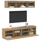vidaXL TV Wand Einheiten mit LED 5 pcs Artisan-Eiche 80 x 30 x 40 cm