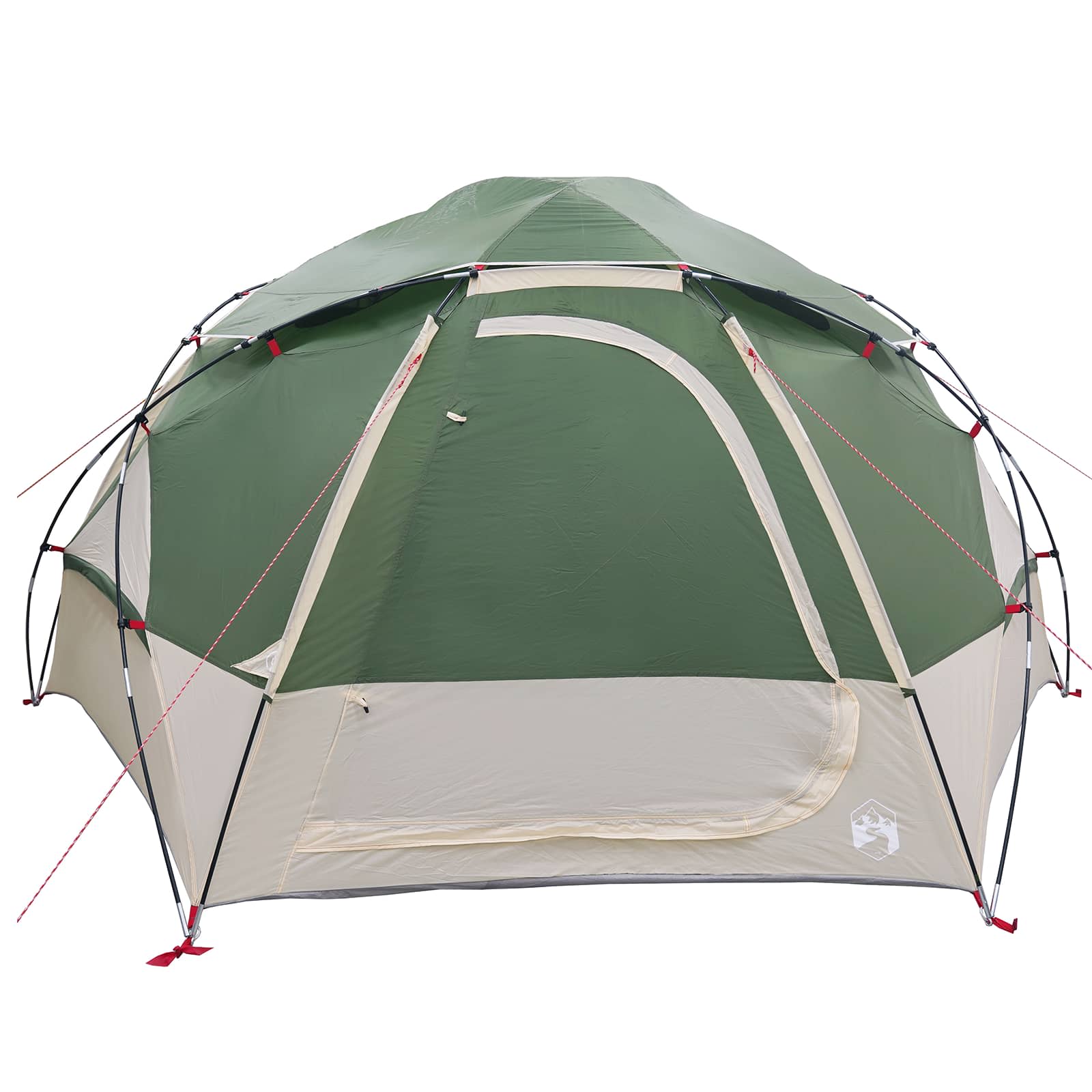 vidaXL Kuppelzelt mit abnehmbarem Regenfly Grün 4-Personen