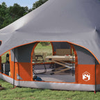 vidaXL Familienzelt Grau und Orange 10 Personen