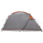 vidaXL Tunnelzelt Grau und Orange 361 x 235 x 147 cm