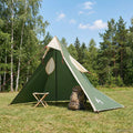 vidaXL 2-in-1 Regenponcho mit Kapuze Grün 262 x 126 x 130 cm