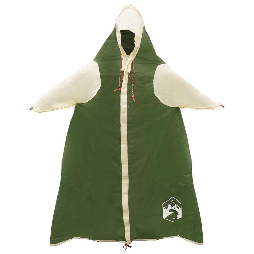 vidaXL 2-in-1 Regenponcho mit Kapuze Grün 262 x 126 x 130 cm