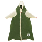 vidaXL 2-in-1 Regenponcho mit Kapuze Grün 262 x 126 x 130 cm