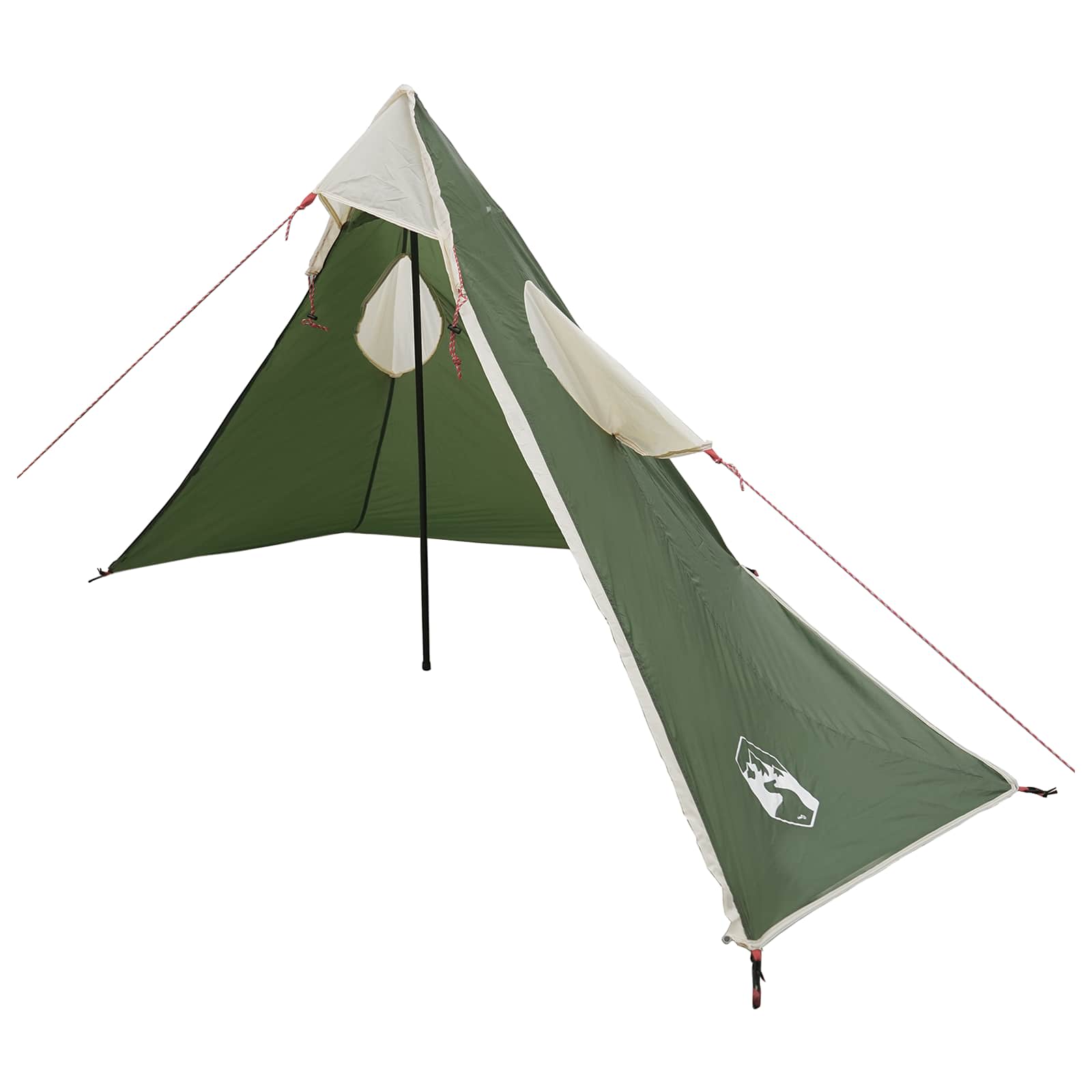 vidaXL 2-in-1 Regenponcho mit Kapuze Grün 262 x 126 x 130 cm