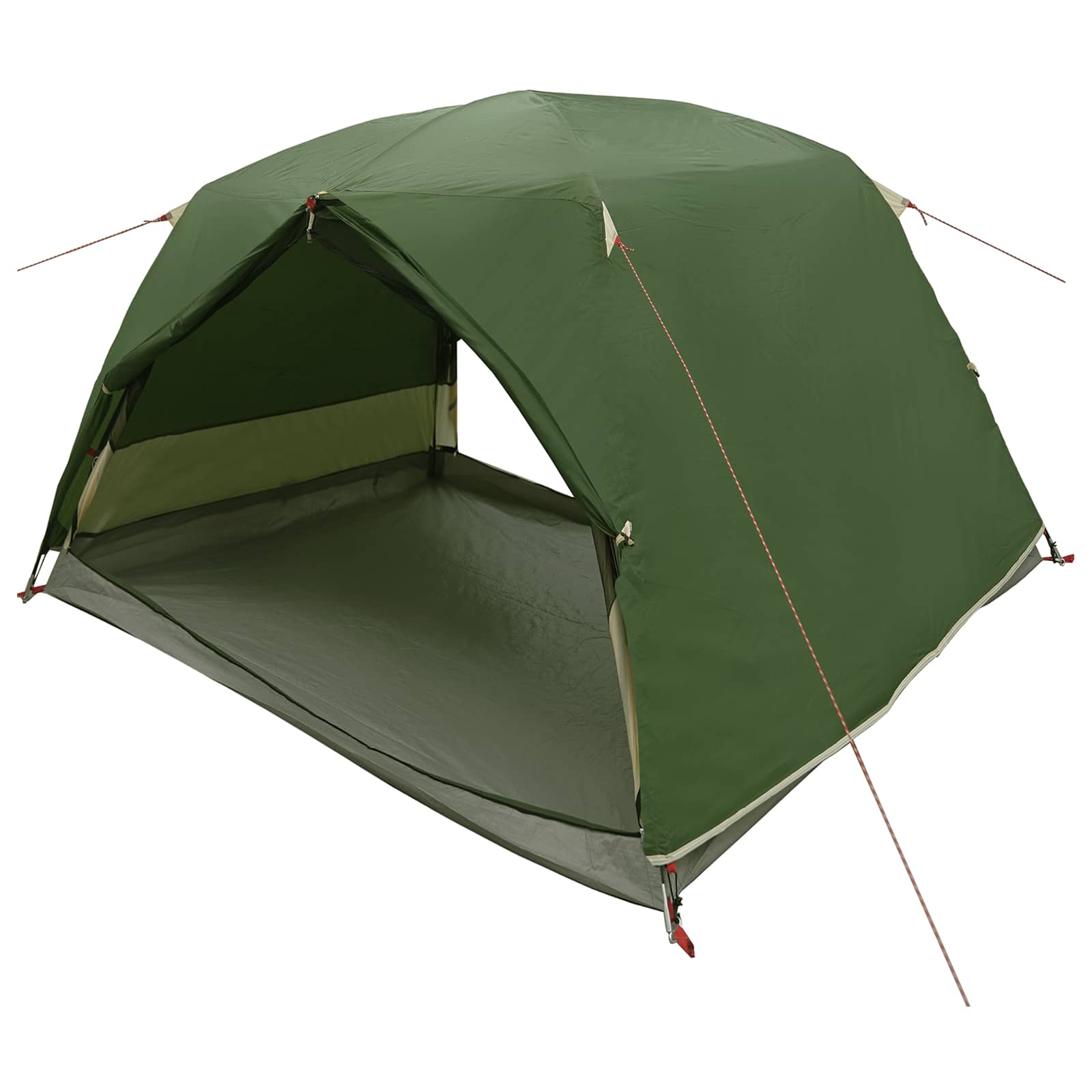 vidaXL Trekkingzelt Grün 2-Personen 185T Polyester mit PU-Beschichtung