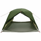 vidaXL Trekkingzelt Grün 2-Personen 185T Polyester mit PU-Beschichtung