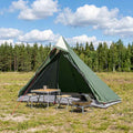 vidaXL Trekkingzelt Grün 222 x 85 x 125 cm