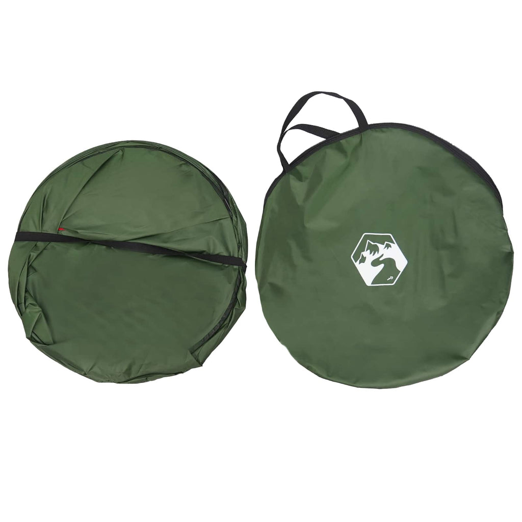vidaXL Pop-up Toilette Zelt mit Aufhängeseil Grün 97 x 126 cm