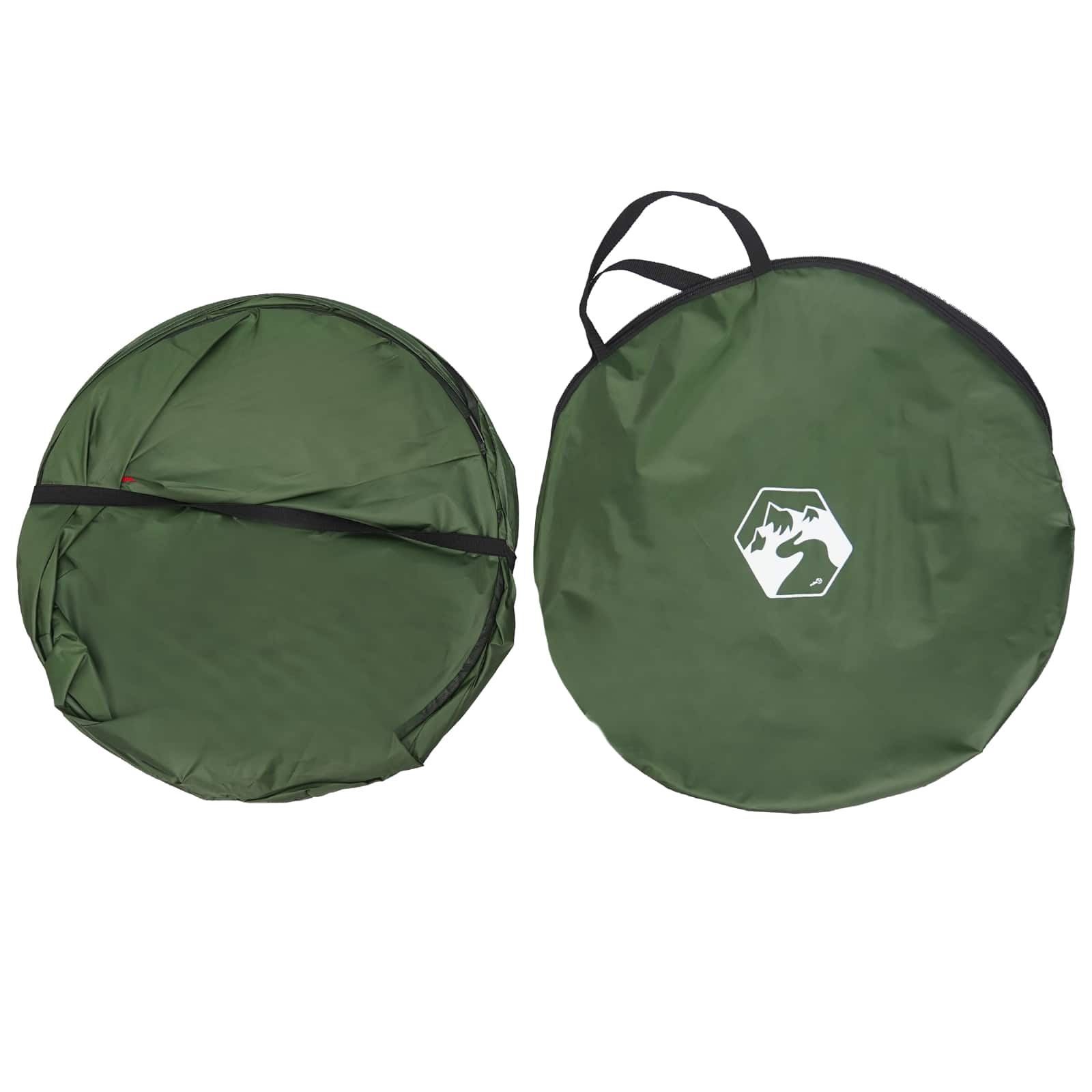 vidaXL Pop-up Toilette Zelt mit Aufhängeseil Grün 97 x 126 cm