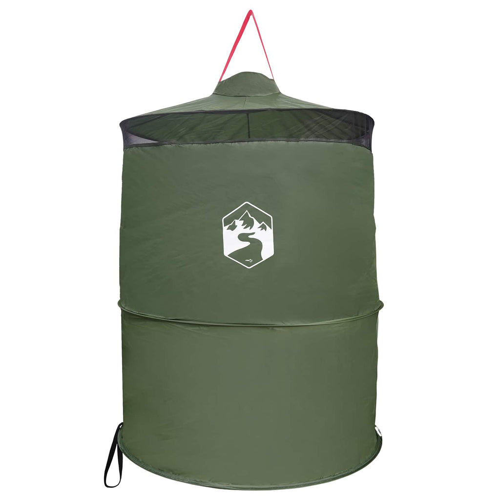 vidaXL Pop-up Toilette Zelt mit Aufhängeseil Grün 97 x 126 cm