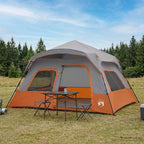 vidaXL Sofort Zelt Grau und Orange 340 x 280 x 190 cm