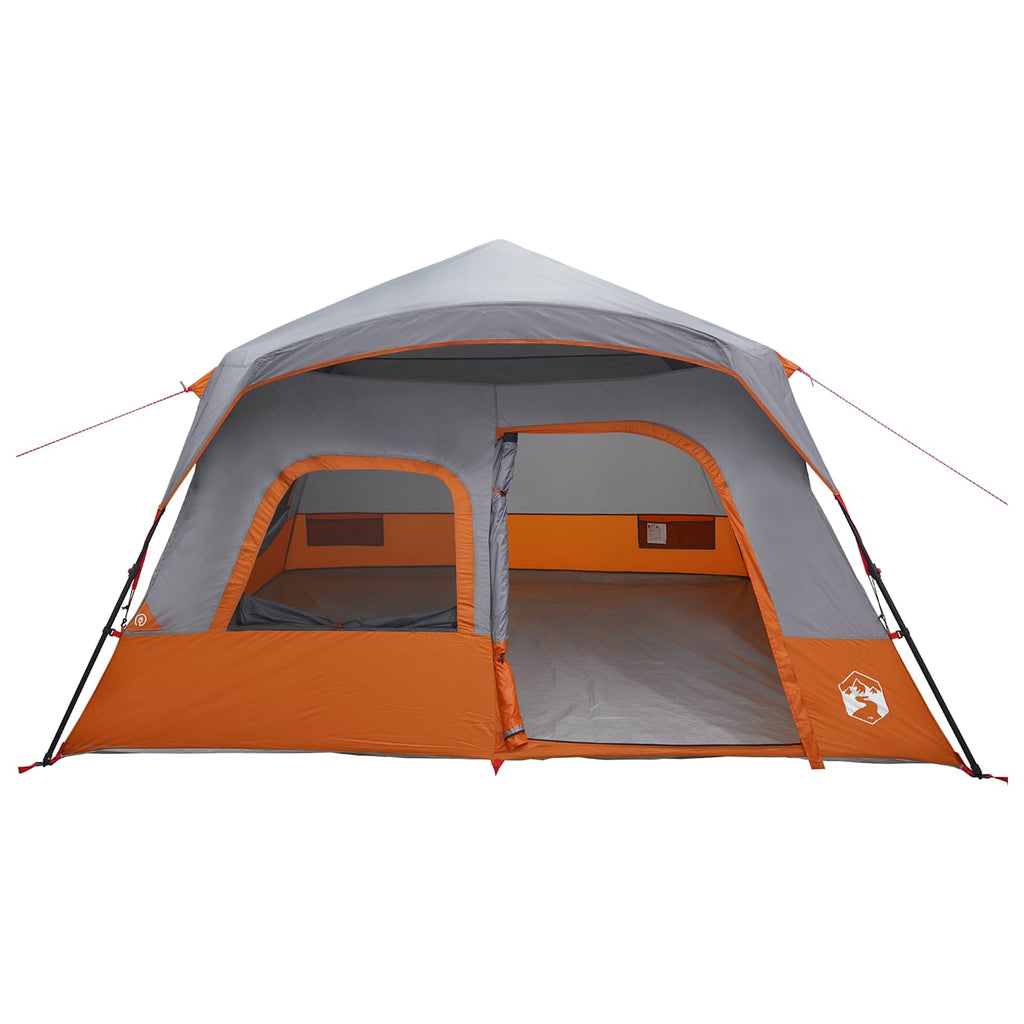 vidaXL Sofort Zelt Grau und Orange 340 x 280 x 190 cm