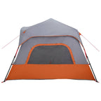 vidaXL Sofort Zelt Grau und Orange 340 x 280 x 190 cm