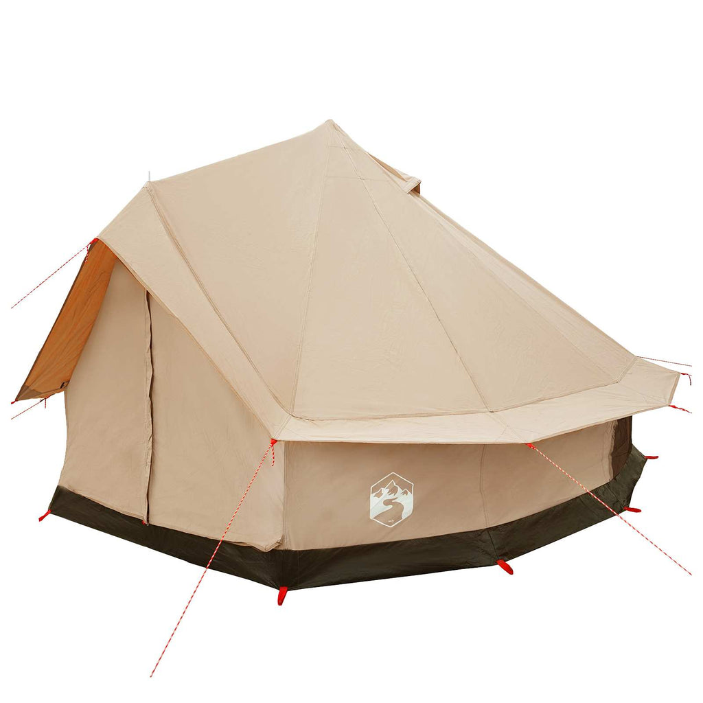 vidaXL Familienzelt Creme 6-Personen Polybaumwolle