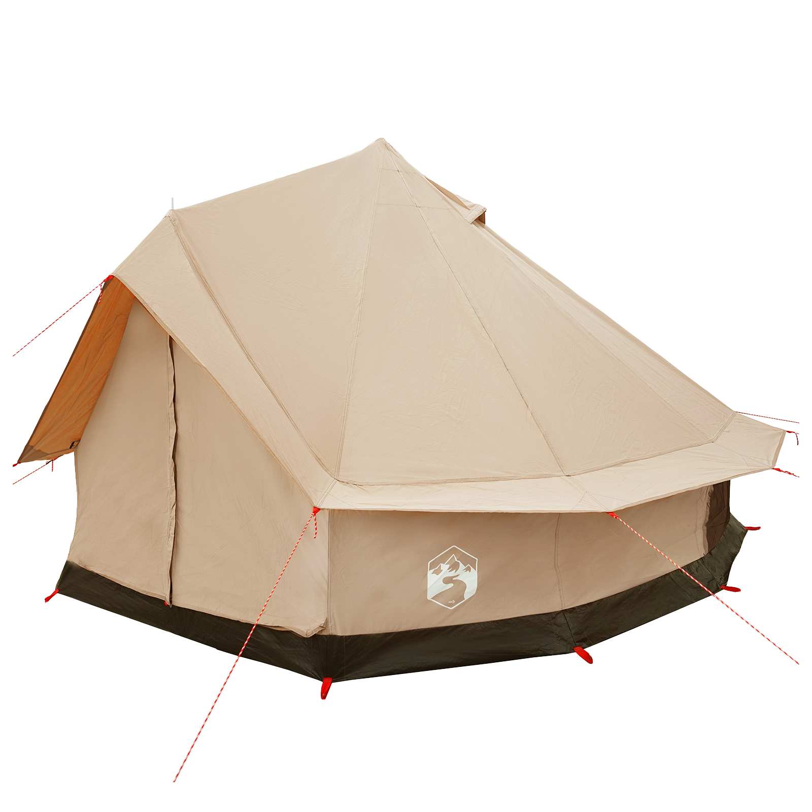 vidaXL Familienzelt Creme 6-Personen Polybaumwolle