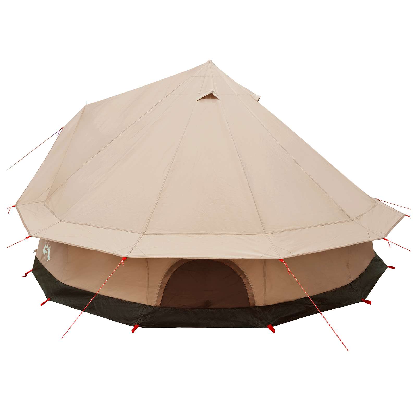 vidaXL Familienzelt Creme 6-Personen Polybaumwolle