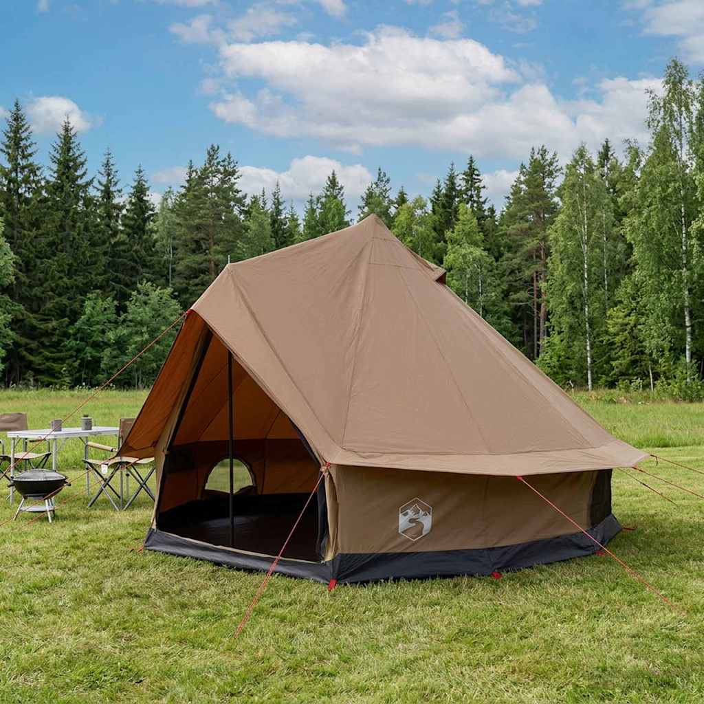 vidaXL Familienzelt Creme 6-Personen Polybaumwolle