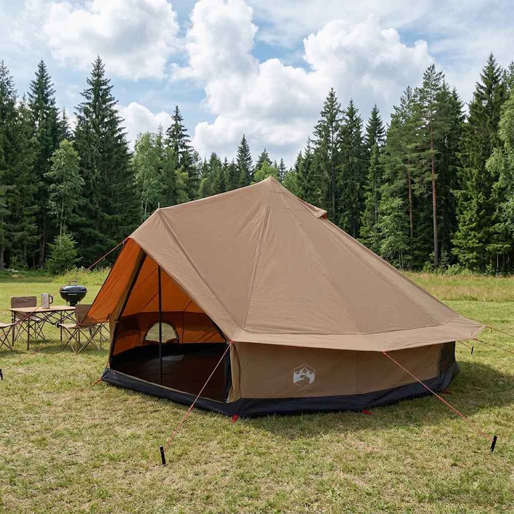 vidaXL Familienzelt Creme 6-Personen Polybaumwolle