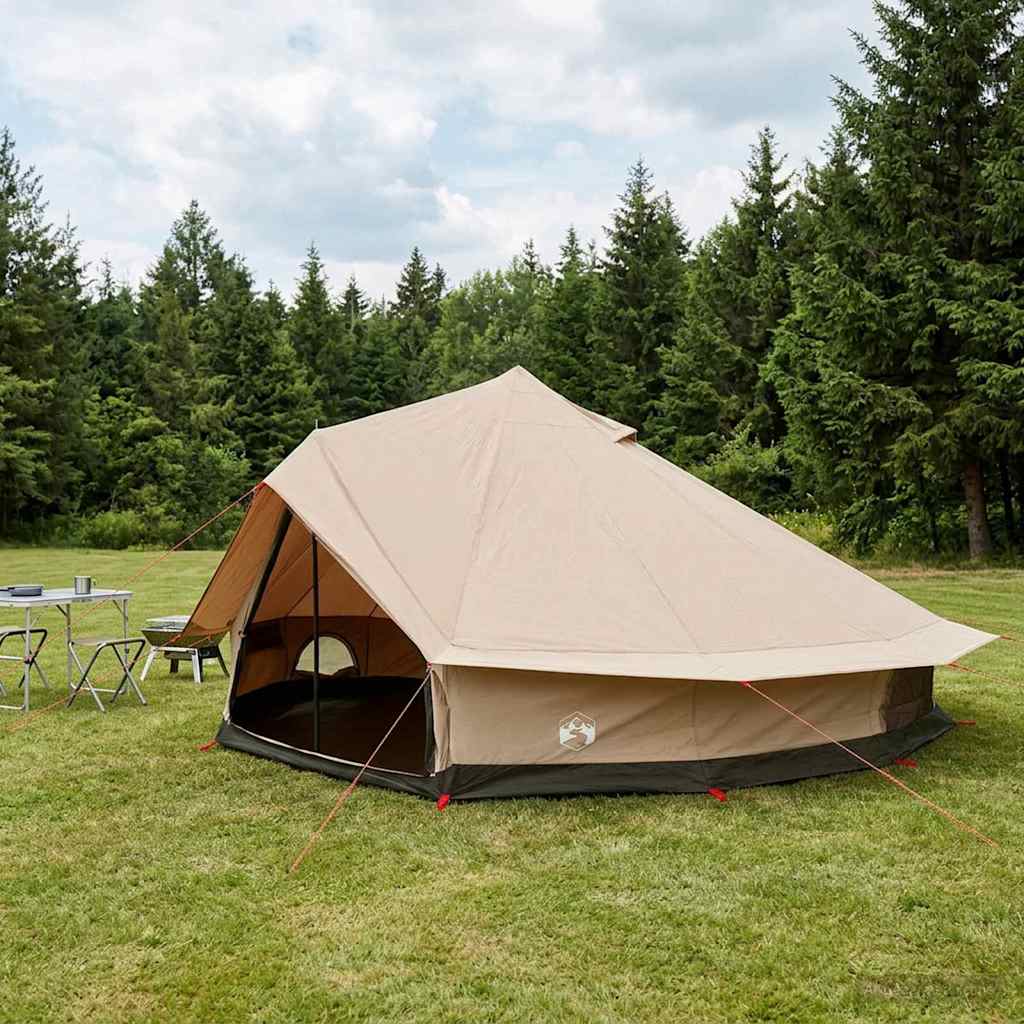 vidaXL Familienzelt Creme 6-Personen Polybaumwolle
