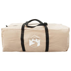 vidaXL Hütten-Zelt Creme 340 x 246 x 210 cm Polybaumwolle