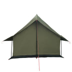 vidaXL Hütten-Zelt Olivegrün 340 x 246 x 210 cm Polybaumwolle
