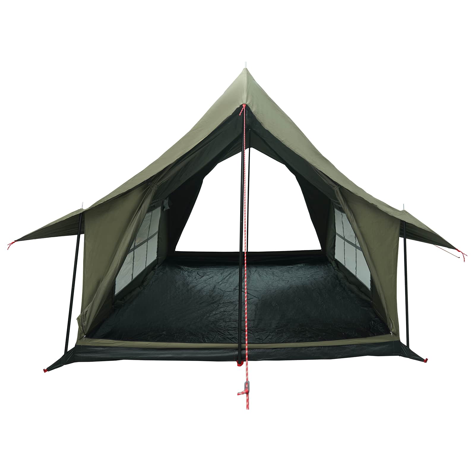 vidaXL Hütten-Zelt Olivegrün 340 x 246 x 210 cm Polybaumwolle