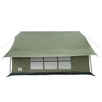 vidaXL Hütten-Zelt Olivegrün 340 x 246 x 210 cm Polybaumwolle