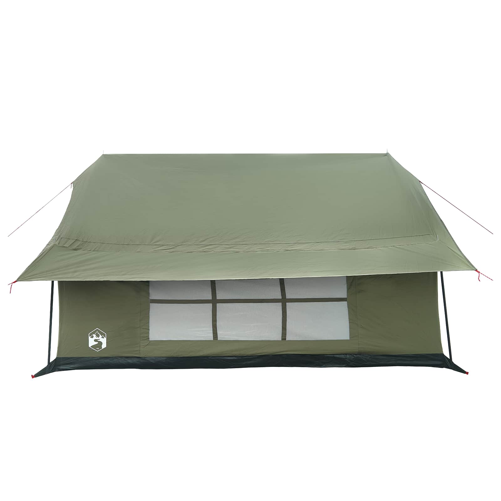 vidaXL Hütten-Zelt Olivegrün 340 x 246 x 210 cm Polybaumwolle