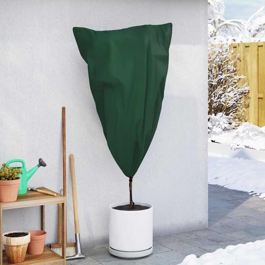 vidaXL Winterschutz fur Pflanzen 10 pcs Grün 0,8 x 1,2 m Vliesstoff