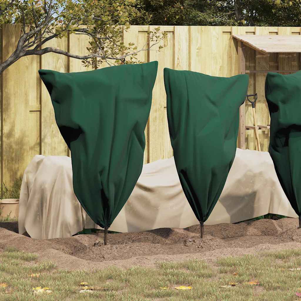 vidaXL Winterschutz fur Pflanzen 10 pcs Grün 0,8 x 1,2 m Vliesstoff