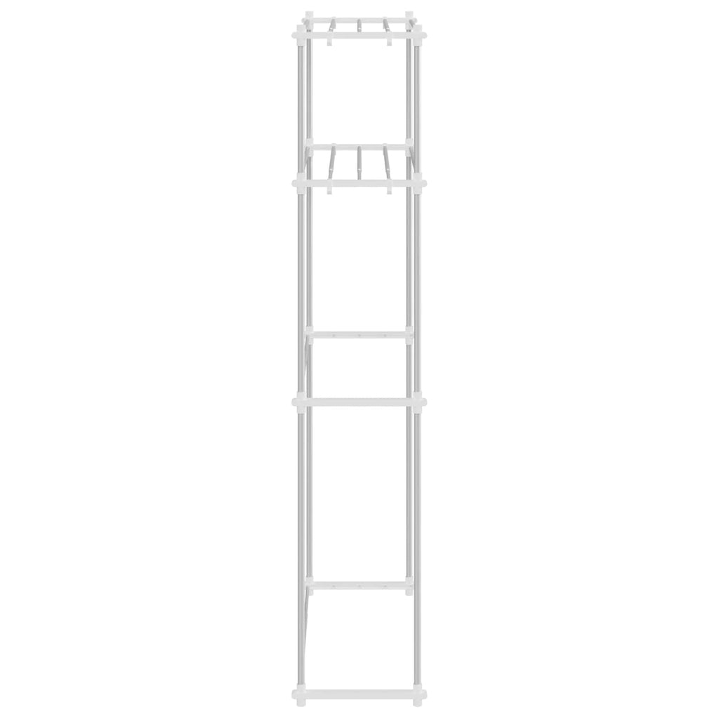vidaXL Waschmaschinenregal Weiß 70 x 27 x 136 cm Aluminium