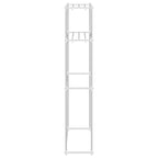 vidaXL Waschmaschinenregal Weiß 70 x 27 x 136 cm Aluminium