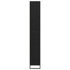 vidaXL Bücherregal 2 pcs Schwarz Eichen-Optik 60 x 30 x 189,5 cm