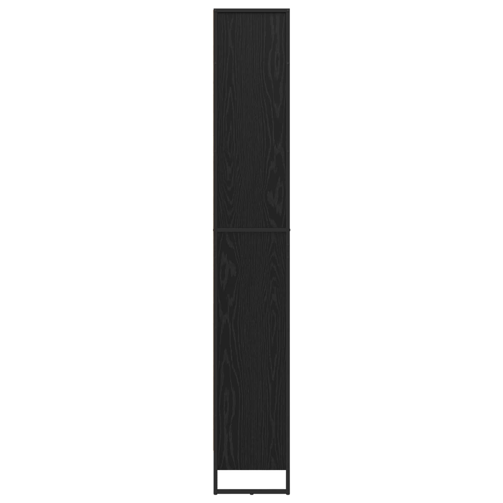 vidaXL Bücherregal 2 pcs Schwarz Eichen-Optik 60 x 30 x 189,5 cm