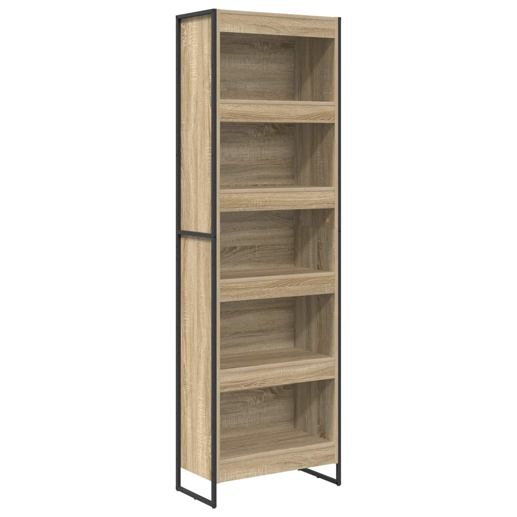 vidaXL Bücherregal 2 pcs Sonoma 60 x 30 x 189,5 cm Holzwerkstoff