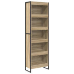 vidaXL Bücherregal 2 pcs Sonoma 60 x 30 x 189,5 cm Holzwerkstoff