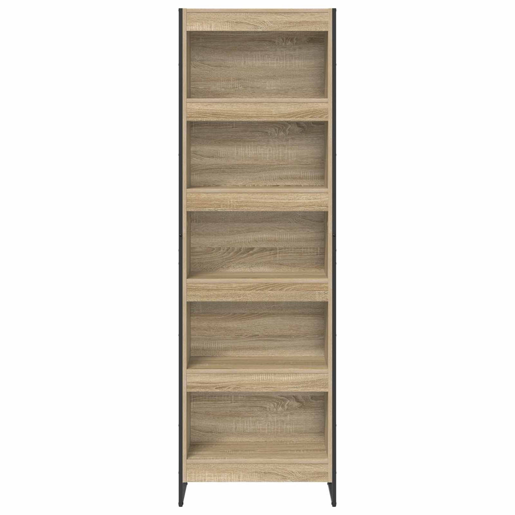 vidaXL Bücherregal 2 pcs Sonoma 60 x 30 x 189,5 cm Holzwerkstoff