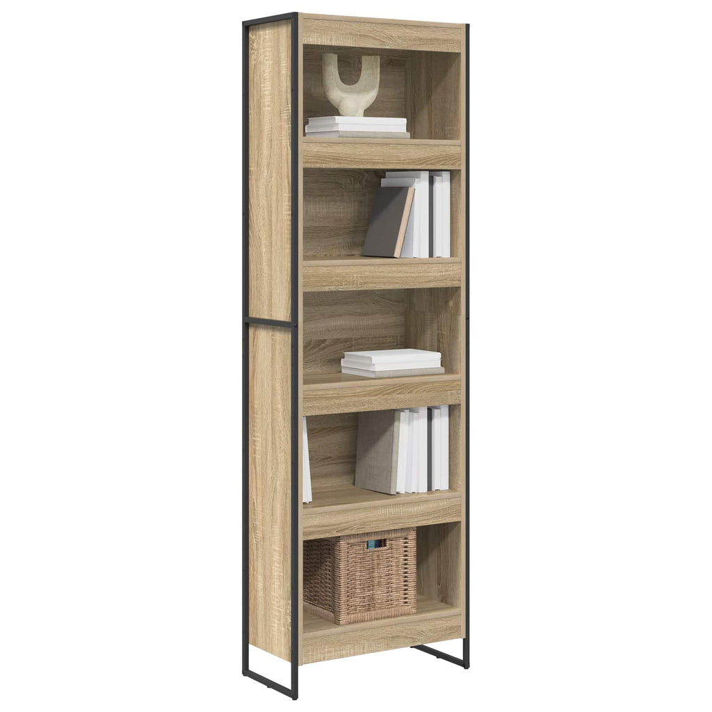 vidaXL Bücherregal 2 pcs Sonoma 60 x 30 x 189,5 cm Holzwerkstoff