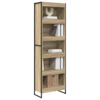 vidaXL Bücherregal 2 pcs Sonoma 60 x 30 x 189,5 cm Holzwerkstoff