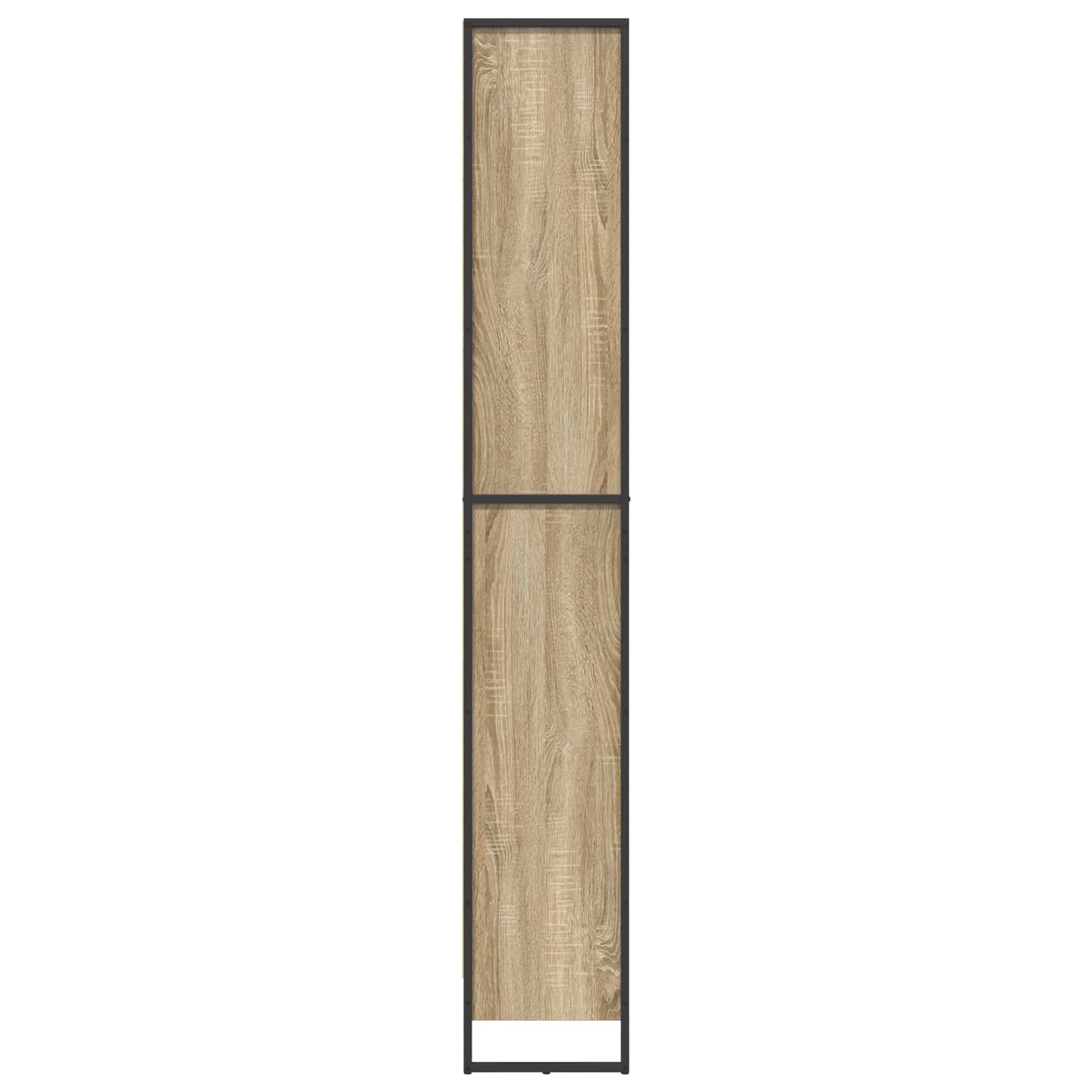 vidaXL Bücherregal 2 pcs Sonoma 60 x 30 x 189,5 cm Holzwerkstoff