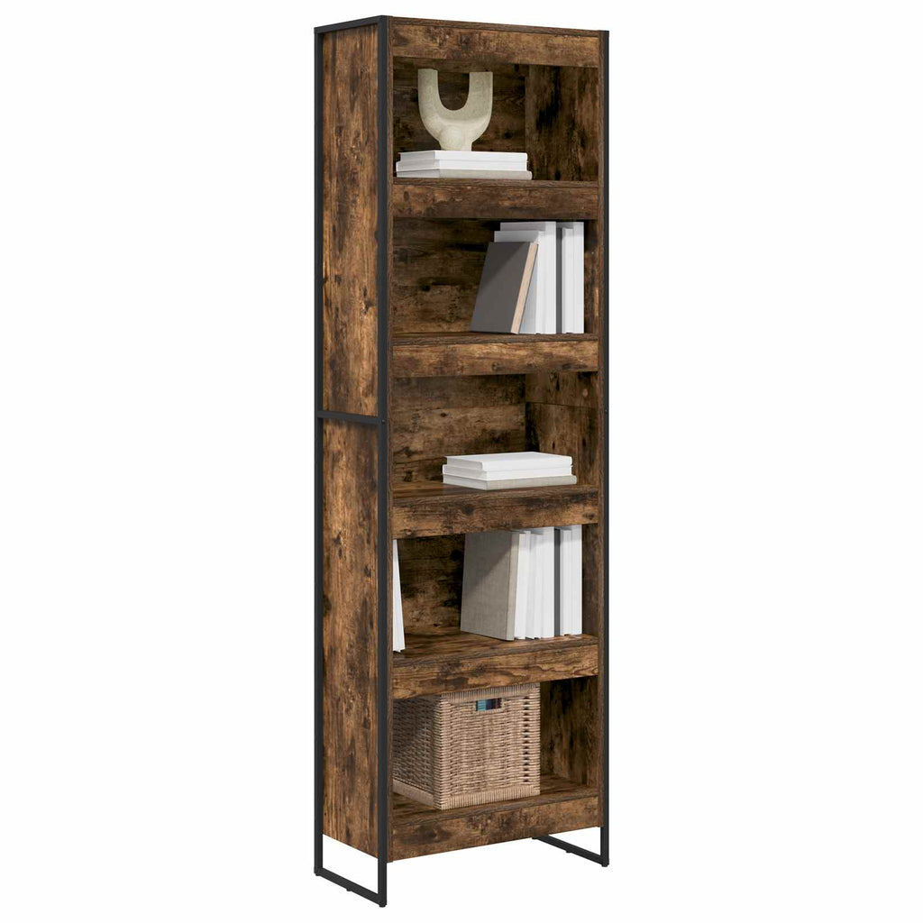 vidaXL Bücherregal 2 pcs Raucharbe 60 x 30 x 189,5 cm Holzwerkstoff