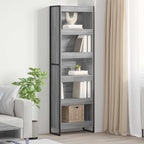 vidaXL Bücherregal 2 pcs Graues Sonoma 60 x 30 x 189,5 cm