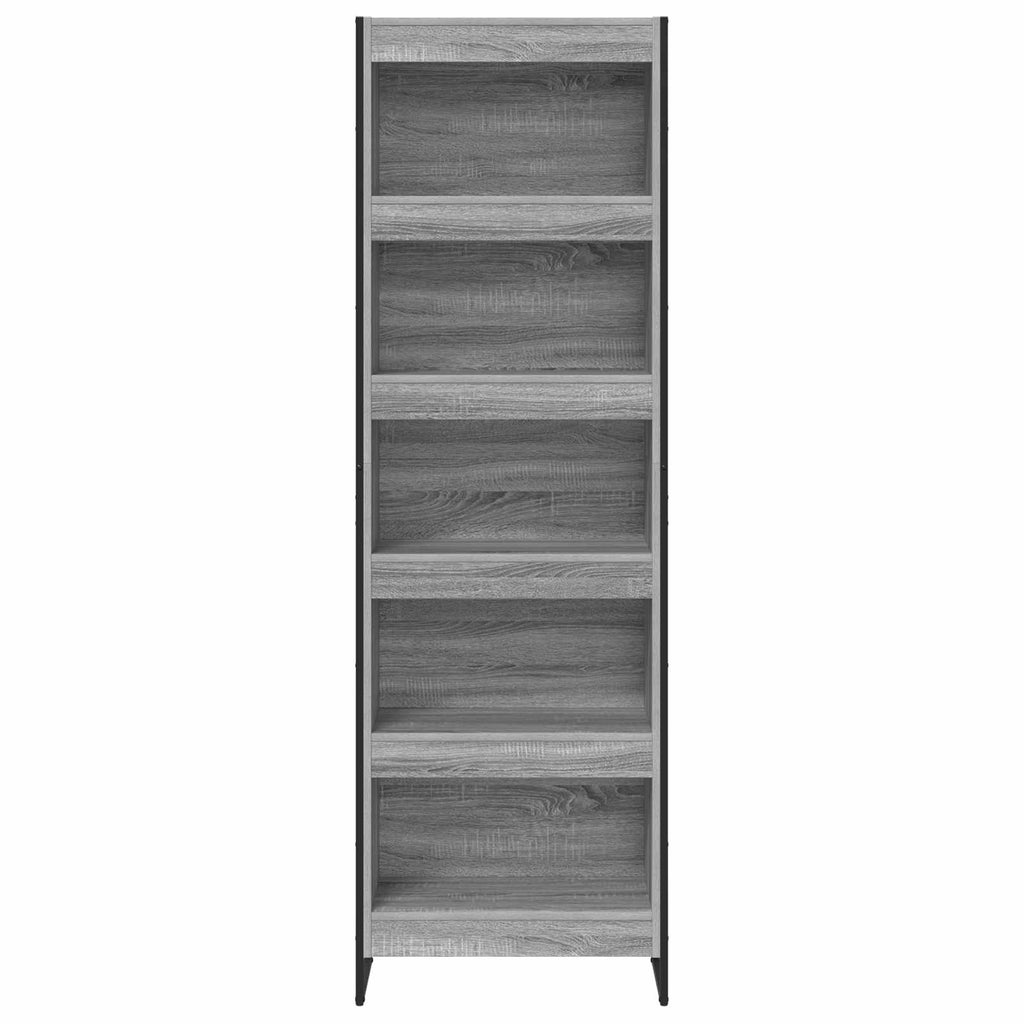 vidaXL Bücherregal 2 pcs Graues Sonoma 60 x 30 x 189,5 cm