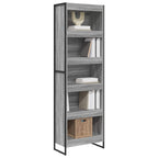 vidaXL Bücherregal 2 pcs Graues Sonoma 60 x 30 x 189,5 cm