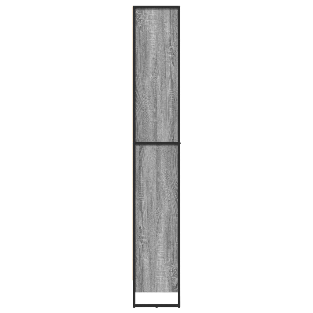vidaXL Bücherregal 2 pcs Graues Sonoma 60 x 30 x 189,5 cm