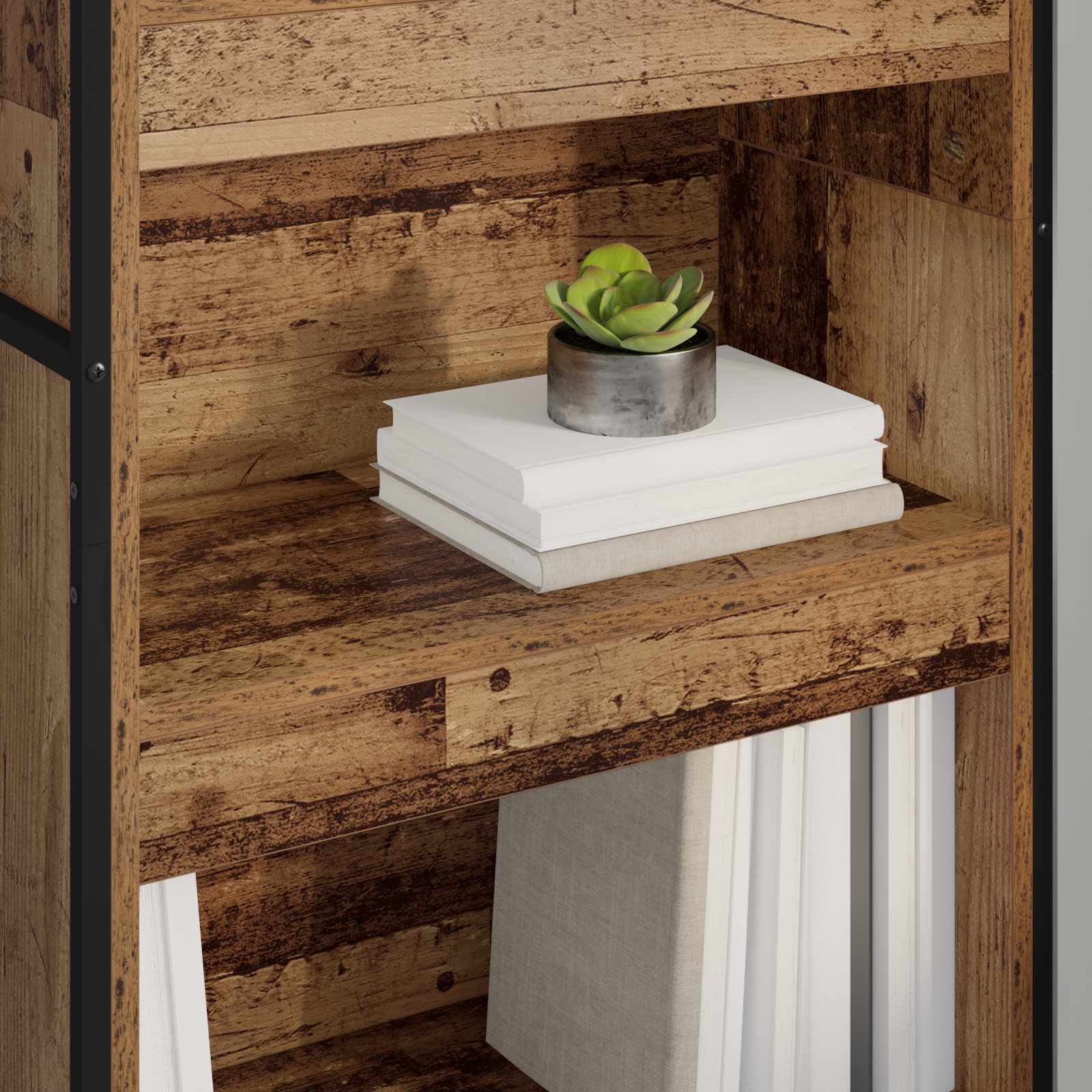 vidaXL Bücherregal 2 pcs Altholz 60 x 30 x 189,5 cm Holzwerkstoff